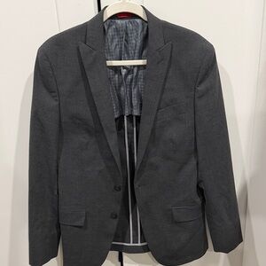 Elegant Dark Gray Men's Blazer